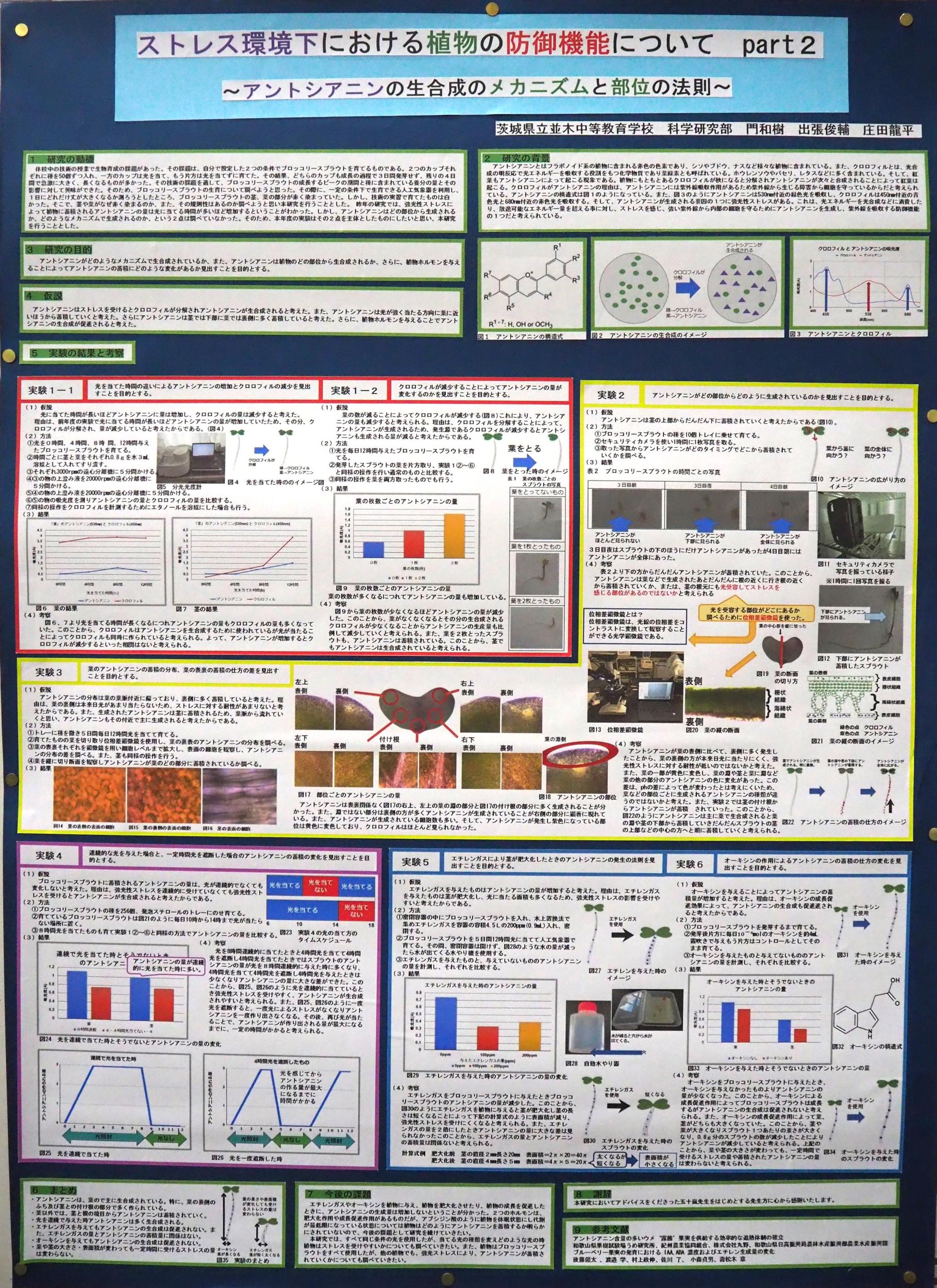 ストレス環境下における植物の防御機能について part2